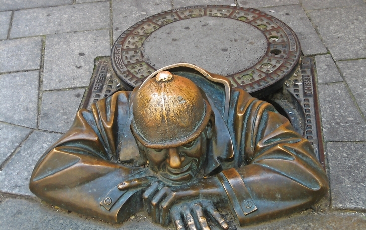 Mann bei der Arbeit, Bratislava