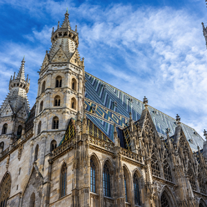 Blick auf den Stephansdom in Wien